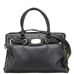 マイケルコース ハンドバッグ ショルダーバッグ２WAY ブラック レザー レディース Michael Kors 【中古】