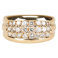 K18YG イエローゴールド ダイヤ1.00ct リング 指輪 レディース 12号 【中古】