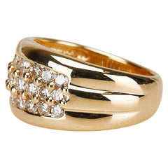 K18YG イエローゴールド ダイヤ1.00ct リング 指輪 レディース 12号 【中古】