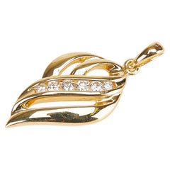 K18YG イエローゴールド ダイヤ0.11ct ペンダントトップ レディース 【中古】