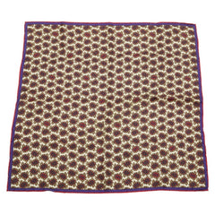 グッチ ペイズリー柄 スカーフ パープル マルチカラー レディース GUCCI 【中古】