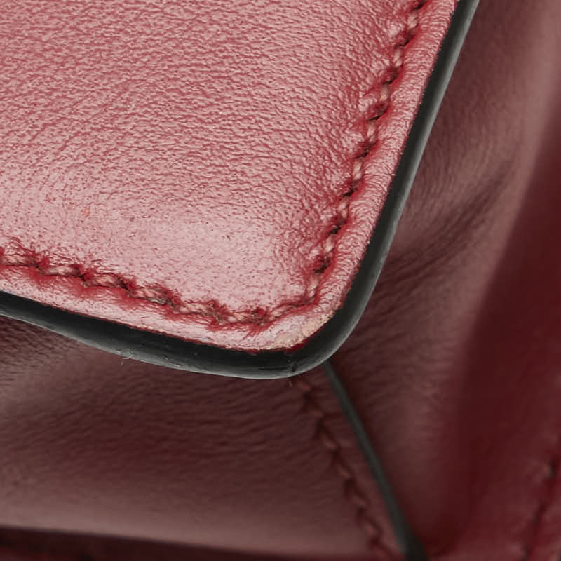 プラダ エレクトラ スタッズ 斜め掛け ショルダーバッグ レッド レザー サフィアーノ レディース PRADA 【中古】