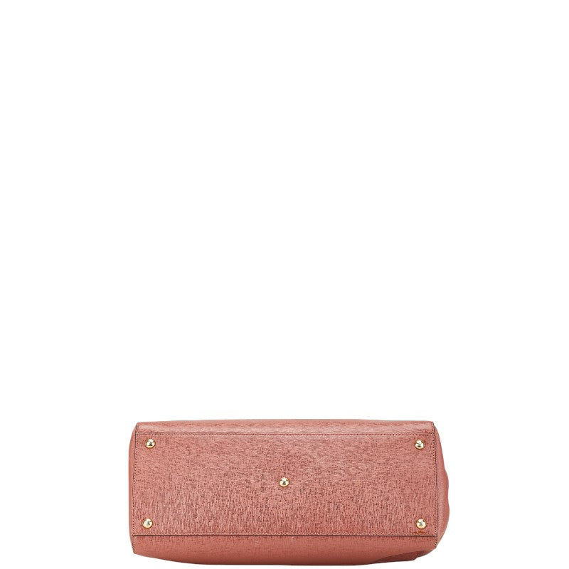 フェンディ トロワ トゥージュール ハンドバッグ ショルダーバッグ 2WAY 8BH250 ピンク レザー レディース FENDI 【中古】