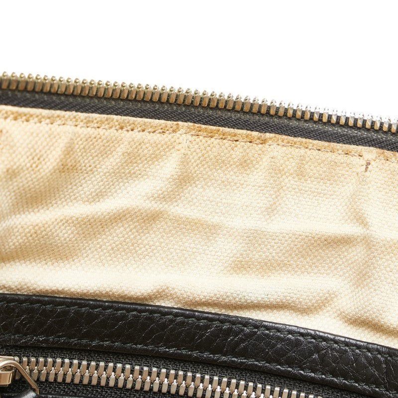 グッチ インターロッキングG ショルダーバッグ 322059 ブラック レザー レディース GUCCI 【中古】