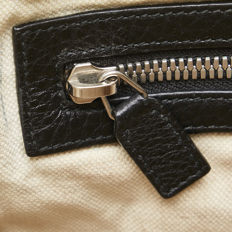 グッチ インターロッキングG ショルダーバッグ 322059 ブラック レザー レディース GUCCI 【中古】