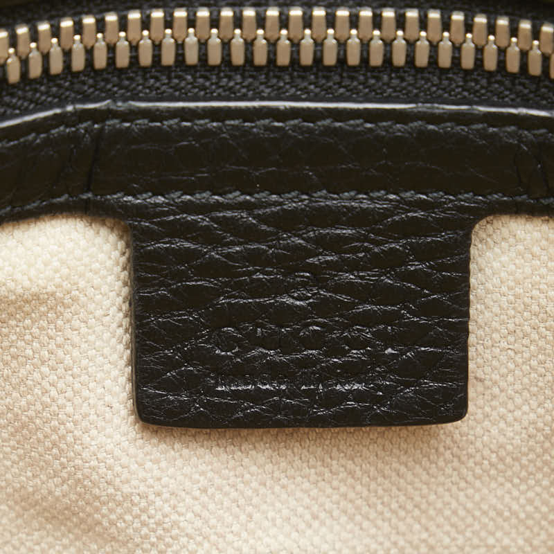 グッチ インターロッキングG ショルダーバッグ 322059 ブラック レザー レディース GUCCI 【中古】