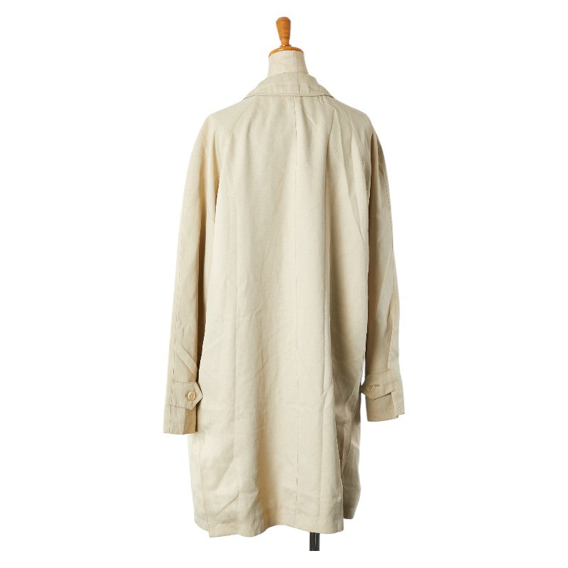 バーバリー ステンカラーコート スプリングコート ベージュ ポリエステル ポリウレタン レディース BURBERRY 【中古】