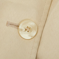 バーバリー ステンカラーコート スプリングコート ベージュ ポリエステル ポリウレタン レディース BURBERRY 【中古】