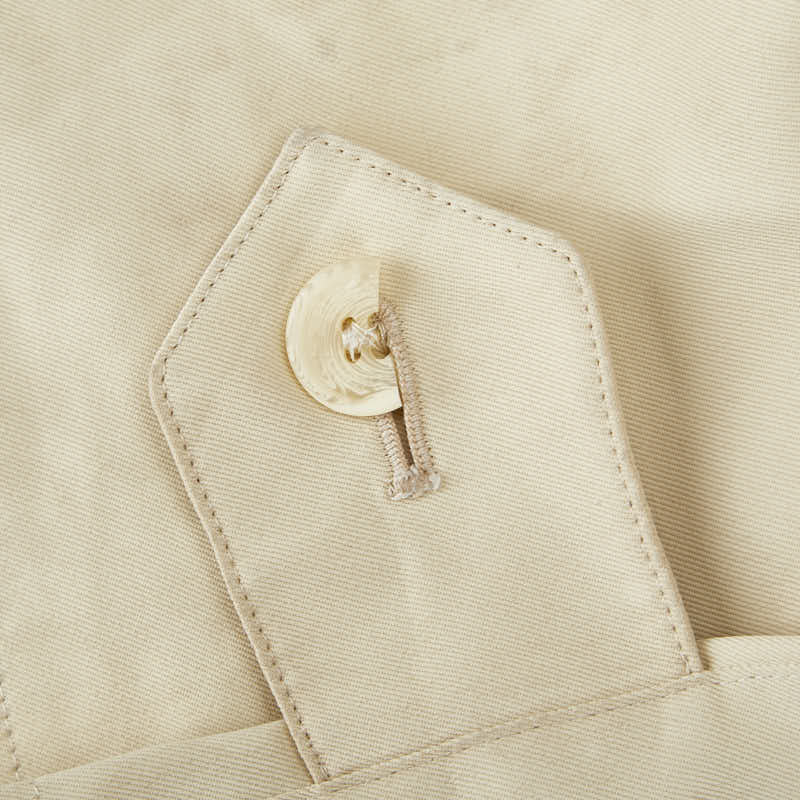 バーバリー ステンカラーコート スプリングコート ベージュ ポリエステル ポリウレタン レディース BURBERRY 【中古】