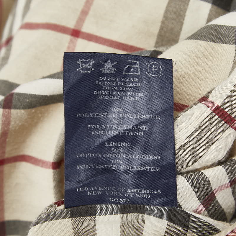 バーバリー ステンカラーコート スプリングコート ベージュ ポリエステル ポリウレタン レディース BURBERRY 【中古】