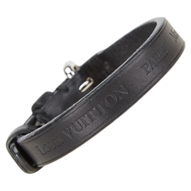 ルイ ヴィトン ブレスレット ブラック レザー レディース LOUIS VUITTON 【中古】