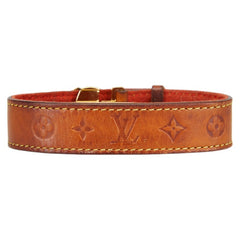 ルイ ヴィトン モノグラム ブラスレ ヴー グッドラック ブレスレット M64448 ブラウン ゴールド レザー メッキ レディース LOUIS VUITTON 【中古】