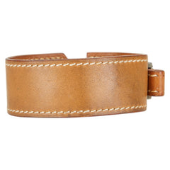 エルメス アルテミス ブレスレット ブラウン シルバー ボックスカーフ レディース HERMES 【中古】