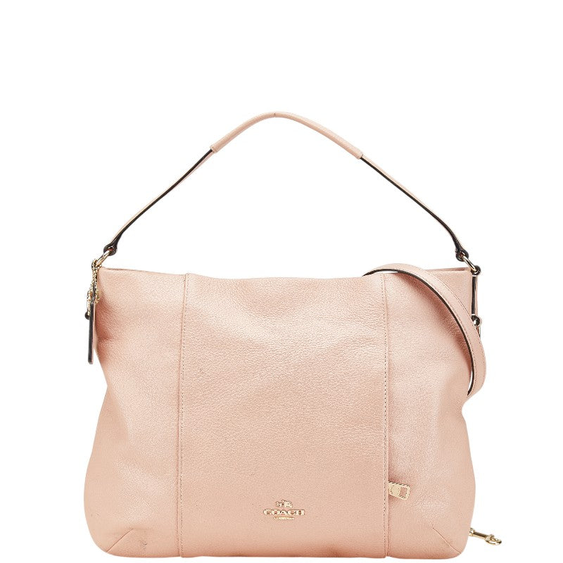 コーチ ハンドバッグ ショルダーバッグ 2WAY F35809 ピンク レザー レディース COACH 【中古】