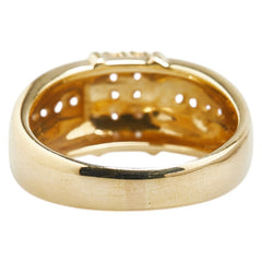 K18YG イエローゴールド ダイヤ0.43ct リング 指輪 レディース 15号 【中古】