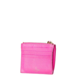 ヴァレンティノ ローマンスタッズ コインケース ピンク ゴールド レザー レディース VALENTINO 【中古】