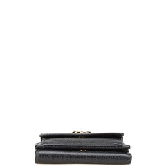 グッチ GGマーモント 三つ折り財布 コンパクトウォレット 523277 ブラック レザー レディース GUCCI 【中古】