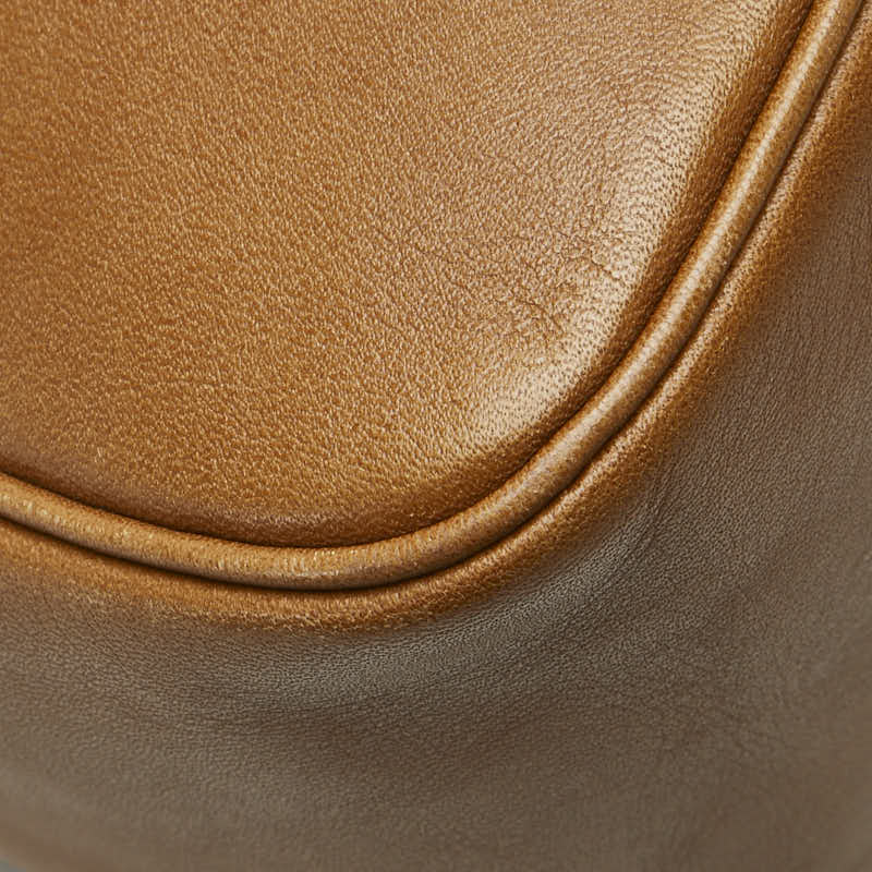 ヴァレンティノ Vロゴ 斜め掛け ショルダーバッグ ブラウン レザー レディース VALENTINO 【中古】