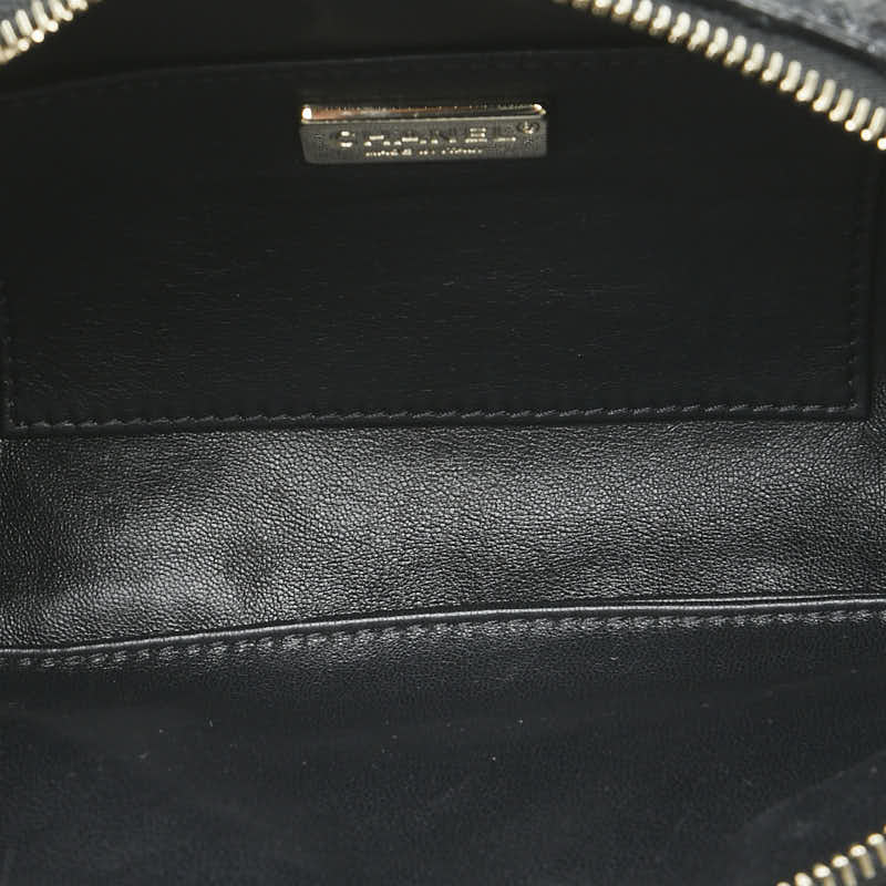 シャネル ココマーク ウエストバッグ ボディバッグ ブラック パイソン レディース CHANEL 【中古】
