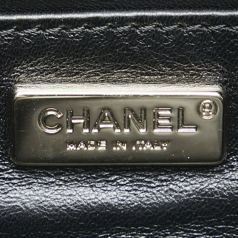 シャネル ココマーク ウエストバッグ ボディバッグ ブラック パイソン レディース CHANEL 【中古】