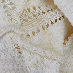 ルイ ヴィトン ボーダー 半袖ニット サイズ:M ホワイト コットン ポリアミド レディース LOUIS VUITTON 【中古】