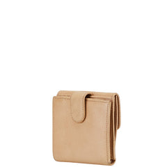 グッチ インターロッキング 三つ折り財布 615525 ベージュ レザー レディース GUCCI 【中古】