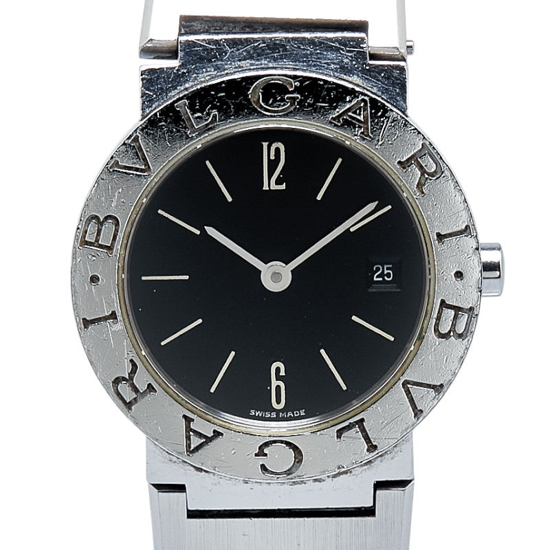 ブルガリ ブルガリブルガリ 腕時計 BB26SSD クオーツ ブラック文字盤 ステンレススチール レディース BVLGARI 【中古】