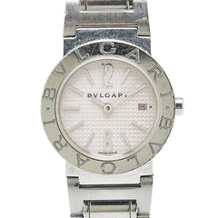 ブルガリ ブルガリブルガリ 腕時計 BB26 クオーツ ピンク文字盤 ステンレススチール レディース BVLGARI 【中古】