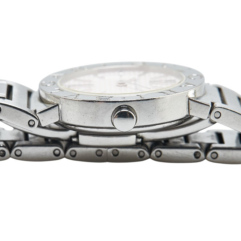 ブルガリ ブルガリブルガリ 腕時計 BB26 クオーツ ピンク文字盤 ステンレススチール レディース BVLGARI 【中古】