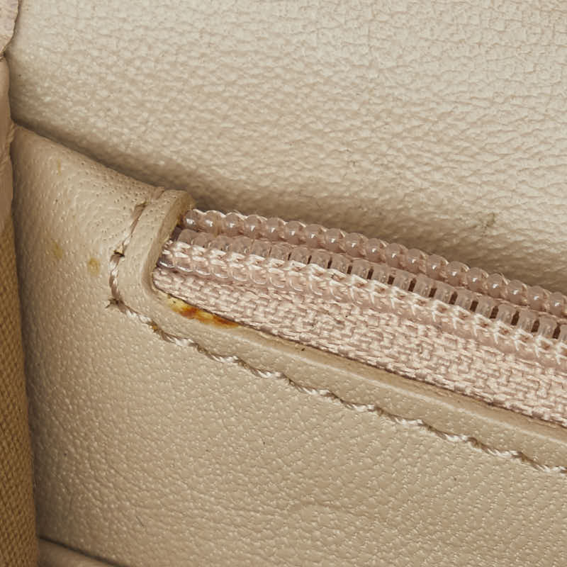 ジミーチュウ ロゴ 長財布 ベージュ レザー レディース JIMMY CHOO 【中古】