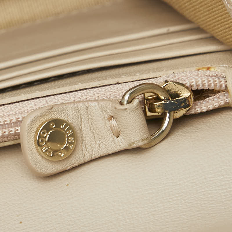 ジミーチュウ ロゴ 長財布 ベージュ レザー レディース JIMMY CHOO 【中古】