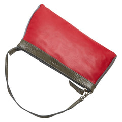 アンテプリマ ロゴ ハンドバッグ レッド グレー グリーン レザー レディース ANTEPRIMA 【中古】