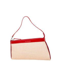 アンテプリマ ロゴ ハンドバッグ ベージュ レッド レザー エナメル レディース ANTEPRIMA 【中古】