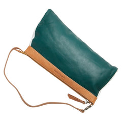 アンテプリマ ロゴ ショルダーバッグ グリーン ブラウン ホワイト レザー レディース ANTEPRIMA 【中古】