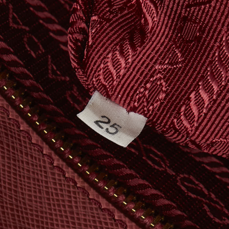 プラダ 三角ロゴプレート ガレリア ハンドバッグ ショルダーバッグ 2WAY BN1874 ピンク サフィアーノ レザー レディース PRADA 【中古】