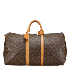 ルイ ヴィトン モノグラム キーポル55 ボストンバッグ トラベルバッグ 旅行用バッグ M41424 ブラウン PVC レザー レディース LOUIS VUITTON 【中古】