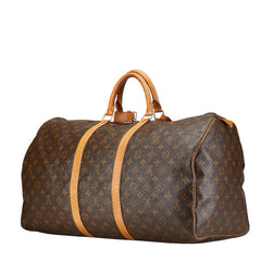 ルイ ヴィトン モノグラム キーポル55 ボストンバッグ トラベルバッグ 旅行用バッグ M41424 ブラウン PVC レザー レディース LOUIS VUITTON 【中古】