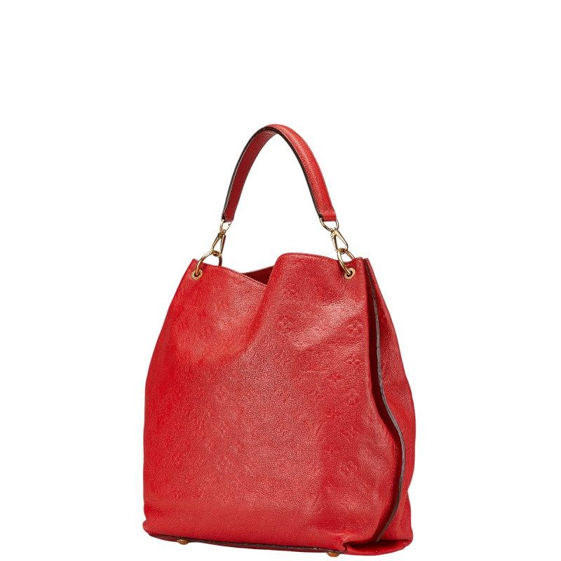 ルイ ヴィトン モノグラム アンプラント メティス ハンドバッグ M40811 レッド レザー レディース LOUIS VUITTON 【中古】