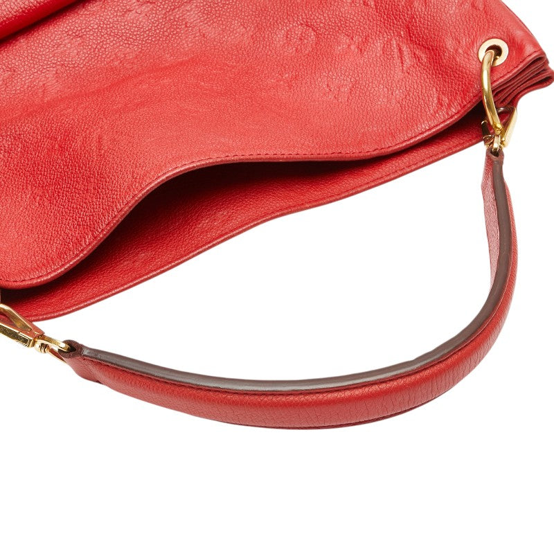 ルイ ヴィトン モノグラム アンプラント メティス ハンドバッグ M40811 レッド レザー レディース LOUIS VUITTON 【中古】