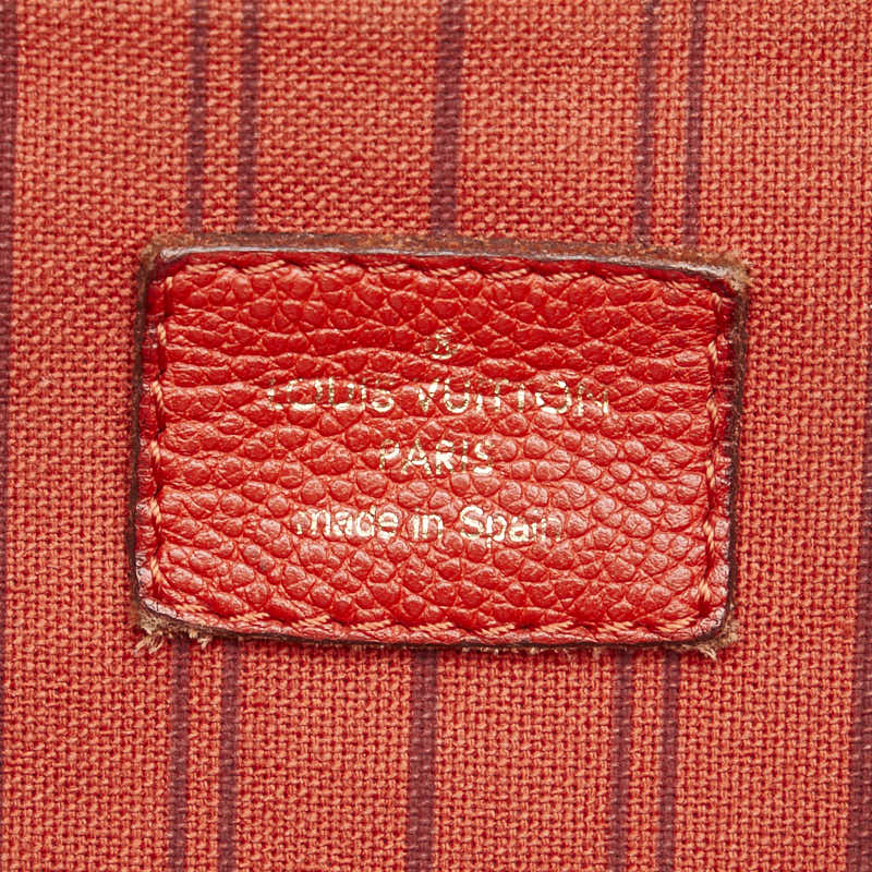 ルイ ヴィトン モノグラム アンプラント メティス ハンドバッグ M40811 レッド レザー レディース LOUIS VUITTON 【中古】
