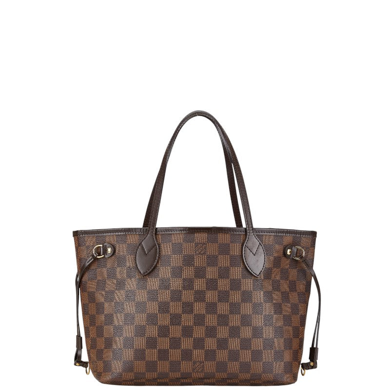 ルイ ヴィトン ダミエ ネヴァーフルPM ハンドバッグ トートバッグ N51109 ブラウン PVC レザー レディース LOUIS VUITTON 【中古】