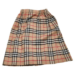 バーバリー ノバチェック スカート サイズ：S ベージュ マルチカラー ウール レディース BURBERRY 【中古】