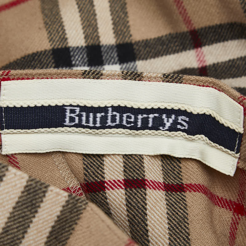 バーバリー ノバチェック スカート サイズ：S ベージュ マルチカラー ウール レディース BURBERRY 【中古】