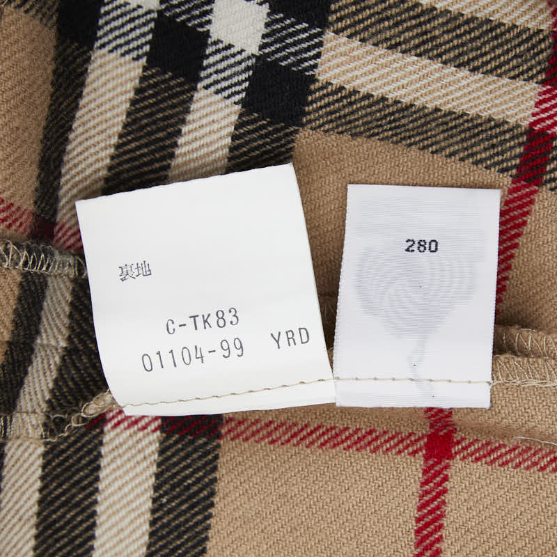 バーバリー ノバチェック スカート サイズ：S ベージュ マルチカラー ウール レディース BURBERRY 【中古】