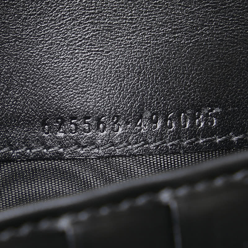 グッチ GGエンボス ジップアラウンド オーガナイザー 長財布 625563 ブラック レザー レディース GUCCI 【中古】