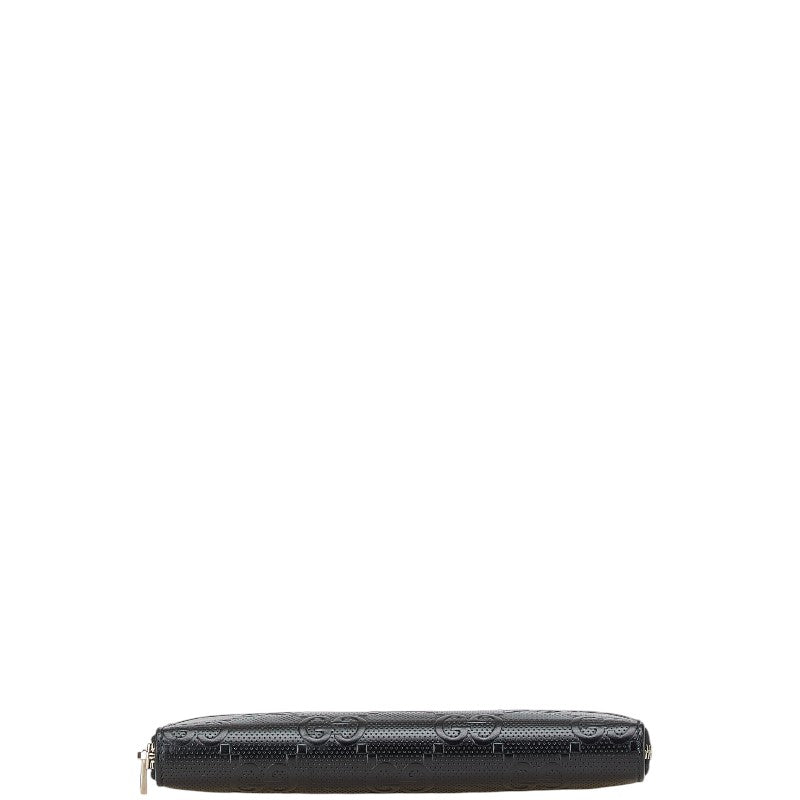 グッチ GGエンボス ジップアラウンド オーガナイザー 長財布 625563 ブラック レザー レディース GUCCI 【中古】