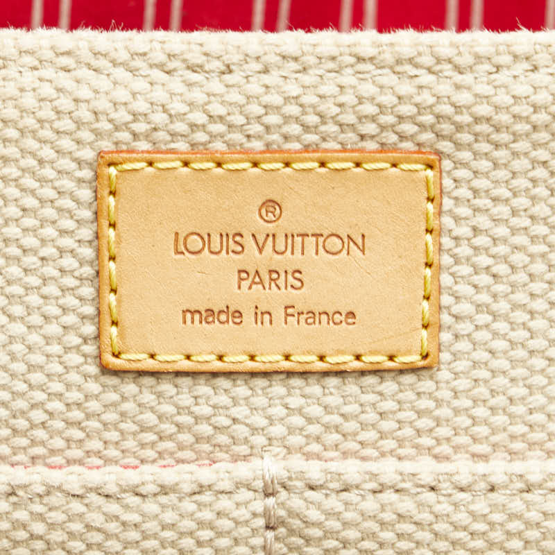 ルイ ヴィトン アンティグア ブザスPM ショルダーバッグ M40041 ベージュ レッド キャンバス レザー レディース LOUIS VUITTON 【中古】