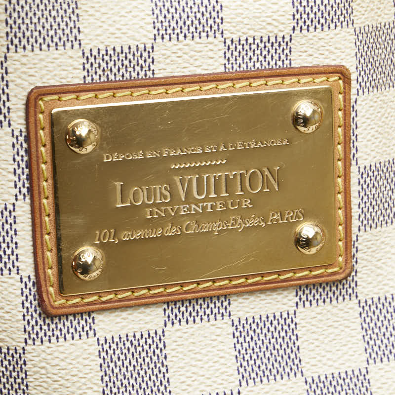 ルイ ヴィトン ダミエ アズール ハムステッドMM トートバッグ ショルダーバッグ N51206 ホワイト PVC レザー レディース LOUIS VUITTON 【中古】