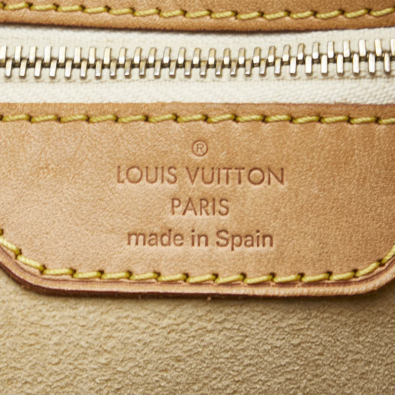 ルイ ヴィトン ダミエ アズール ハムステッドMM トートバッグ ショルダーバッグ N51206 ホワイト PVC レザー レディース LOUIS VUITTON 【中古】