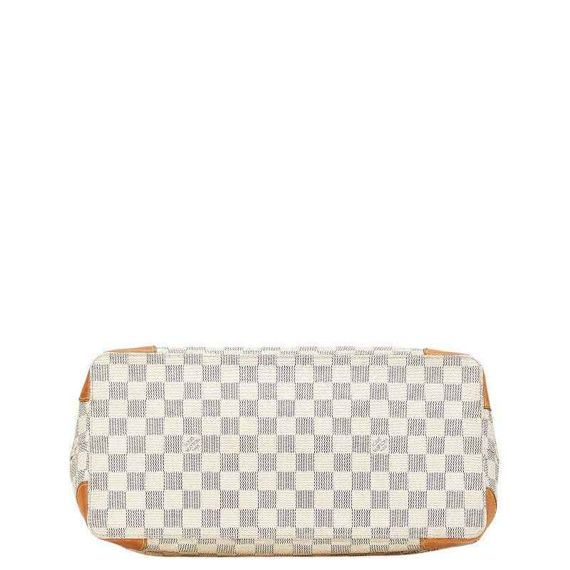 ルイ ヴィトン ダミエ アズール ハムステッドMM トートバッグ ショルダーバッグ N51206 ホワイト PVC レザー レディース LOUIS VUITTON 【中古】